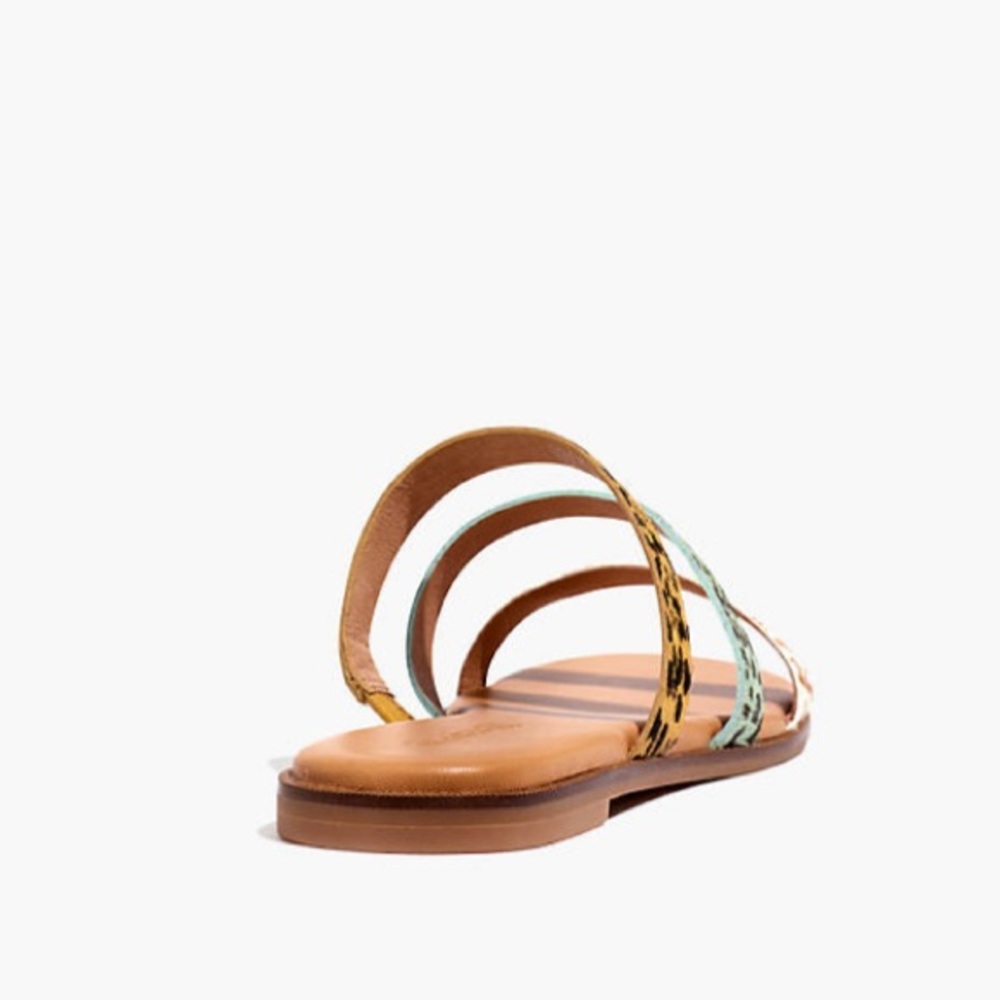 Madewell The Ilana Slide Sandal in Calf Hair - Picture 3 of 6